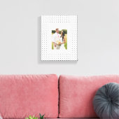 シックな水玉模様 キャンバスプリント (インサイチュ (リビング))