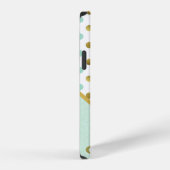 シックな水玉模様 iPhoneケース (右側面)