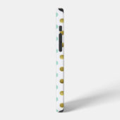 シックな水玉模様 iPhoneケース (左側面)