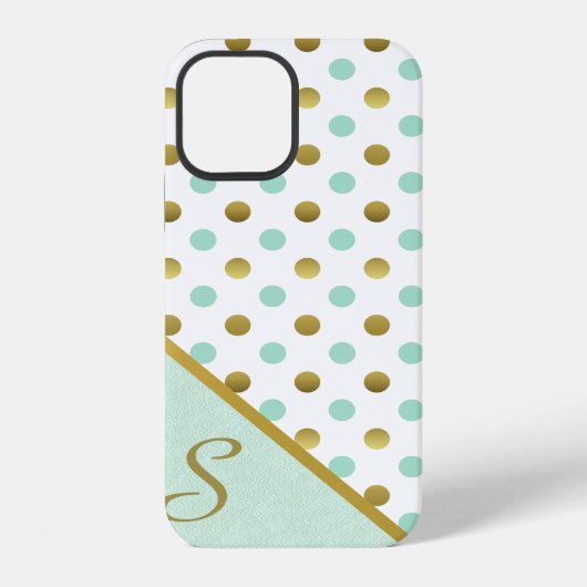 シックな水玉模様 iPhoneケース (裏面)