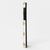 シックな水玉模様iPhoneケース（黄金/白） Case-Mate iPhoneケース (裏面/左)