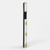 シックな水玉模様iPhoneケース（黄金/白） Case-Mate iPhoneケース (裏面/右)