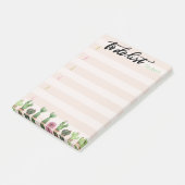 シックな水色サボテンストライプリストする必要がある ポストイット (アングル)