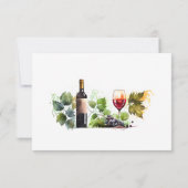 シックな水色スクリプト結婚の詳細カード サンキューカード (裏面)