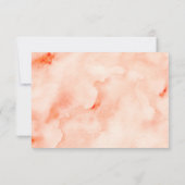 シックな水色フローラQRコード 出欠カード (裏面)