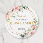 シックな水色赤面フローラ金ゴールドセージキンセアニェラ フェイバータグ (裏面)