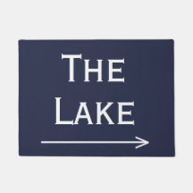 シックな海軍と白の湖と矢印のフォーマット