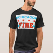 シックな消防署CFDチッゴファースト Tシャツ (正面)