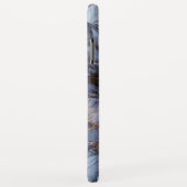 シックな灰色のネイビーブルー大理石ケース – メイトiPhone c Case-Mate iPhoneケース (裏面/右)