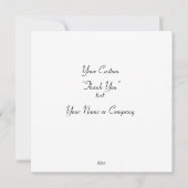 シックな灰色の爆発の水の色のドットレッド文字 サンキューカード (裏面)