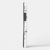 シックな灰色の爆発の水の色のドットレッド文字 Case-Mate iPhoneケース (裏面 / 右)