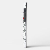 シックな灰色の爆発の水の色のドットレッド文字 Case-Mate iPhoneケース (裏面 / 左)