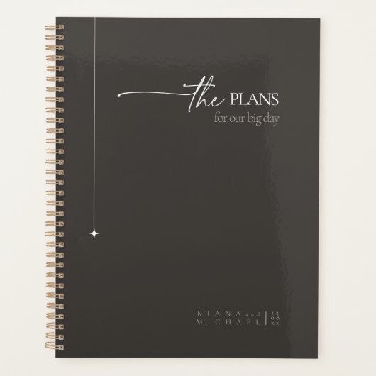 シックな無結婚力のプランチャークID1020 プランナー手帳 (正面)