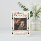 シックな父の日の葉書とカスタム写真 シーズンポストカード (スタンド正面)