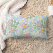 シックな犬のバラオンスカイブルーランバーピロー ランバークッション (ブランケット)