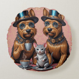 シックな犬コンパニオン ラウンドクッション