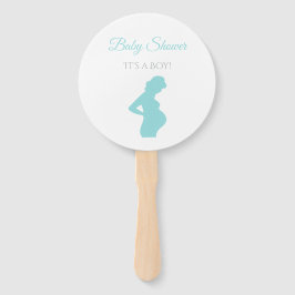 シックな男の子の赤ちゃんシャワー妊婦ベビーバンプ ハンドファン