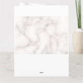 シックな白い花金ゴールドクロスフォト《キリスト教》洗礼式や命名式 サンキューカード (裏面)