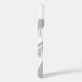 シックな白モダンとグレークールを作成する Case-Mate iPhoneケース (裏面 / 右)