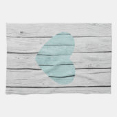 シックな白素朴木材 キッチンタオル (横)