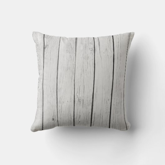 シックな白素朴木材 クッション (裏面)