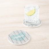 シックな白素朴木材 コースター (側面)