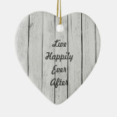 シックな白素朴木材 セラミックオーナメント (右)