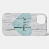 シックな白素朴木材 Case-Mate iPhoneケース (裏面 (横))