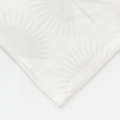 シックな白金ゴールドアナハウ葉スクリプトモノグラム フリースブランケット (角)