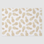 シックな白金ゴールドパイナップルトロピカル 薄葉紙 (正面)