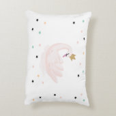 シックな白鳥と星、プリンセス    アクセントクッション (裏面(縦))
