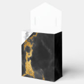 シックな白黒と金ゴールドマーブルビーフボックス フェイバーボックス (オープン)