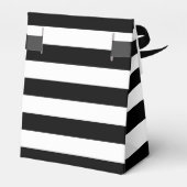 シックな白黒のストライプありがとう フェイバーボックス (裏面サイド)