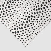 シックな白黒のチータのプリントパターンモノグラム 薄葉紙 (詳細)