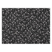 シックな白黒のドット | エレガントパターン（の模様が）ある テーブルクロス (正面(横))