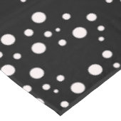 シックな白黒のドット | エレガントパターン（の模様が）ある テーブルクロス (アングル)