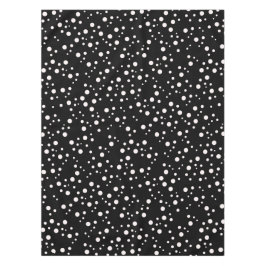 シックな白黒のドット | エレガントパターン（の模様が）ある テーブルクロス