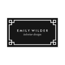 シックな白黒ギリシャ鍵