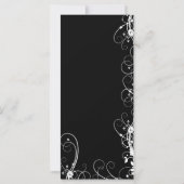 シックな白黒サービスラックカード (裏面)