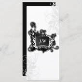 シックな白黒サービスラックカード (正面/裏面)