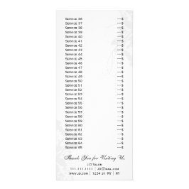 シックな白黒サービスラックカード ラックカード