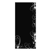 シックな白黒サービスラックカード ラックカード (裏面)