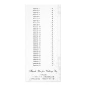 シックな白黒サービスラックカード ラックカード (裏面)