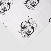 シックな白黒スクリプ動揺してトモノグラム 薄葉紙 (詳細)