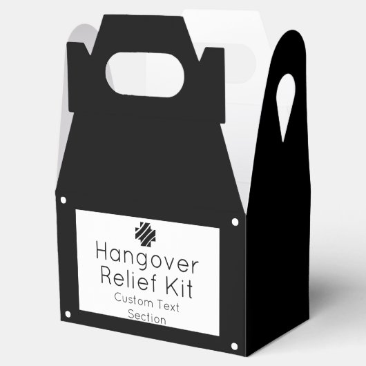 シックな白黒ハングオーバーレリーフ、 浮き彫りキットフェイスボックス フェイバーボックス (オープン)