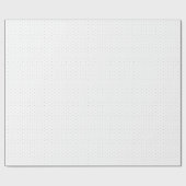 シックな白黒ミニ水玉模様パターンギフト ラッピングペーパー (フラット)