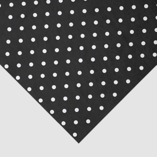 シックな白黒水玉模様パターンギフトラップ 薄葉紙 (詳細)