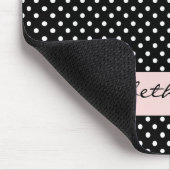 シックな白黒点 マウスパッド (コーナー)