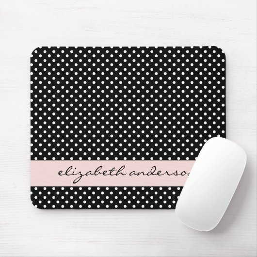 シックな白黒点 マウスパッド (マウス)