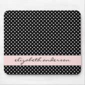 シックな白黒点 マウスパッド (正面)